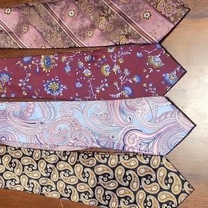 Silk Paisley Floral Ties